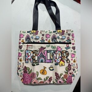 REALTOR Graphic Pink Accent Tote Bag